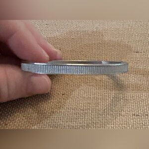 magnetic closure Silver Tone bangle bracelet